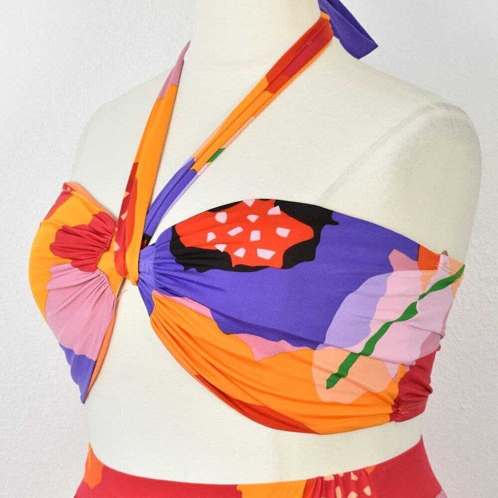 Good Time USA Floral Bora Bora Bandeau Pants Set NEW -1X - Picture 4 of 12